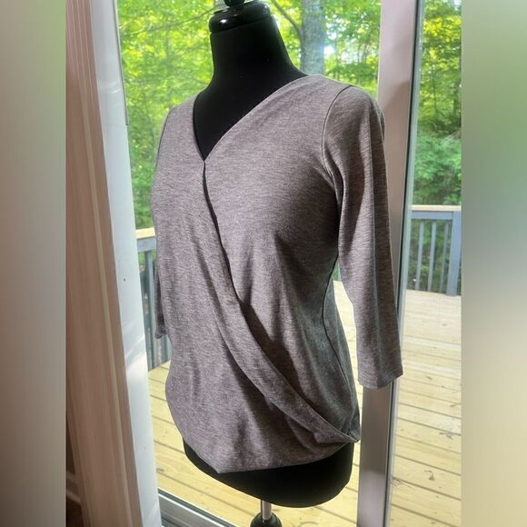 H.I.P Grey Crossover Top - Picture 4 of 5